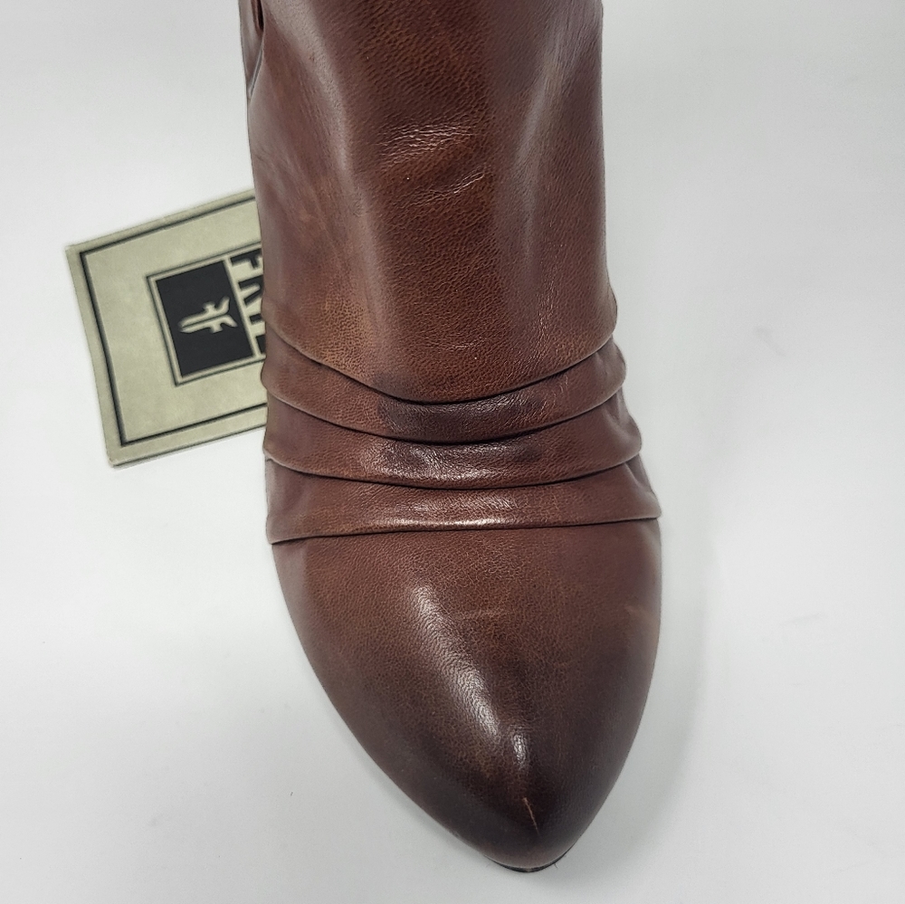 1 Frye Women Single Bethany Strappy Leather Heeled Tall Right Boot 10M A…‎ - Picture 4 of 14
